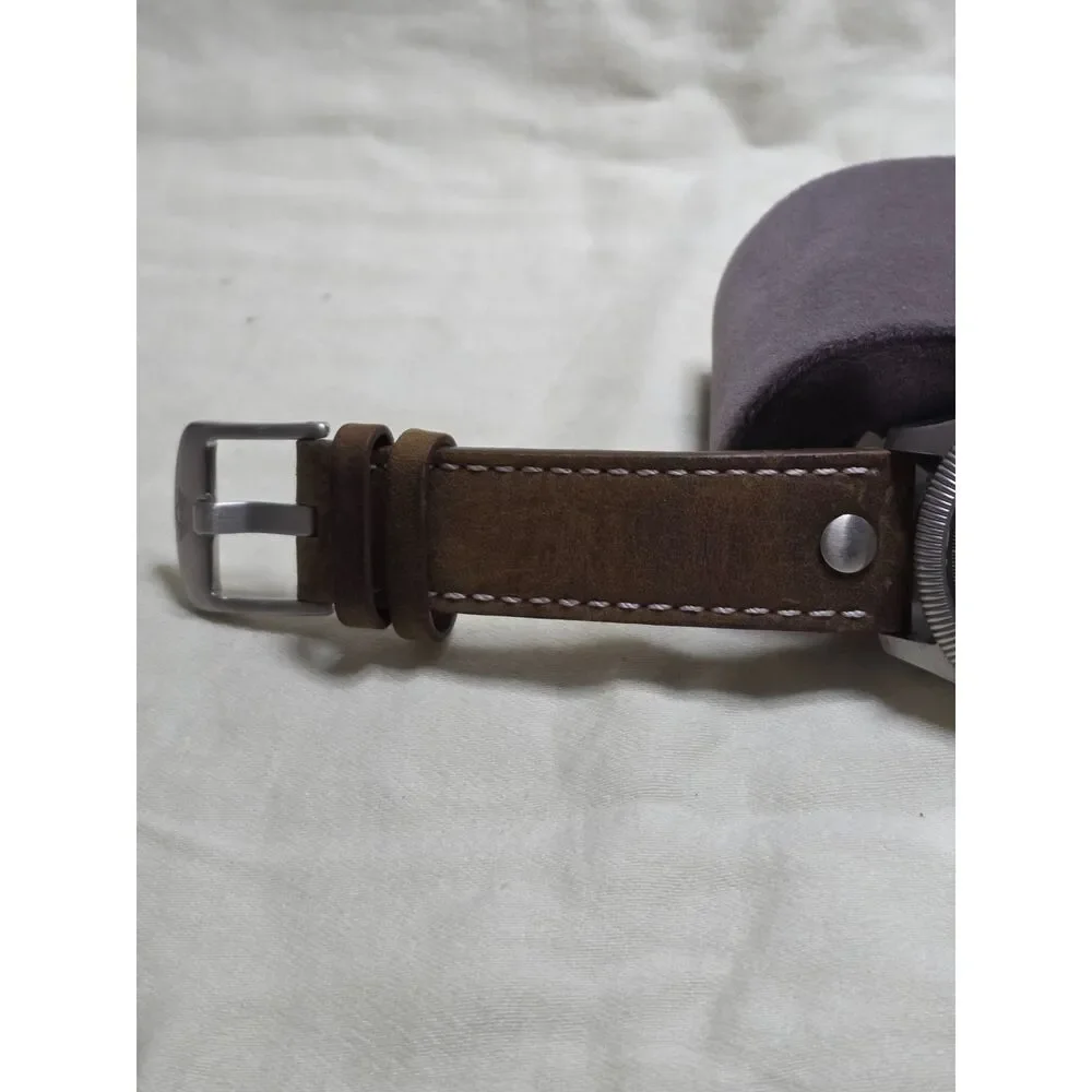 Harbinger Conquest HC1 Automatic Pilot Watch Sapphire Leather + Steel Bracelet
